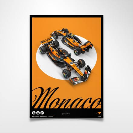 McLaren 2025 Monaco Grand Prix Special Livery Poster