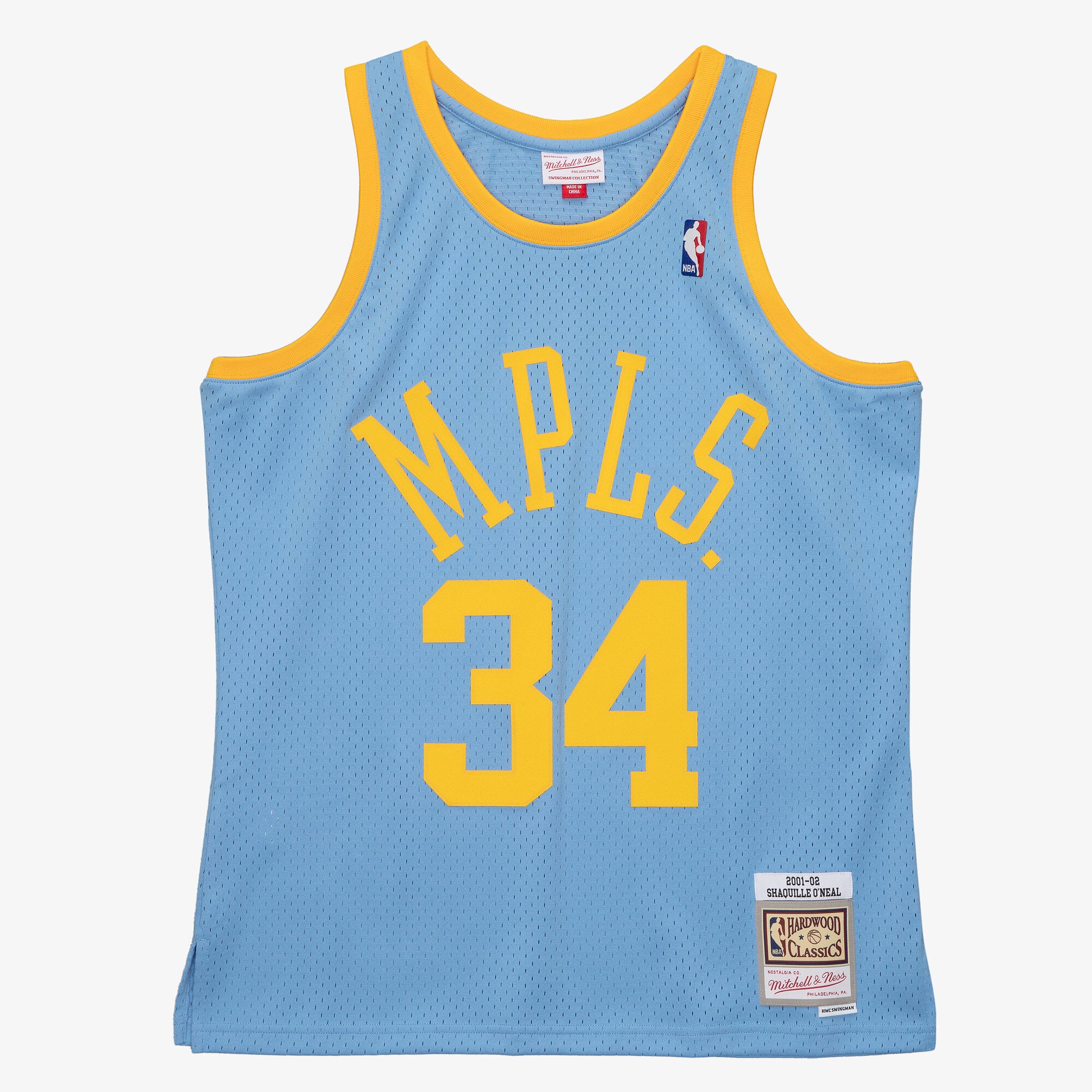 Shaquille O'Neal Los Angeles Lakers 2001-02 Mitchell & Ness Swingman Trikot – Blau