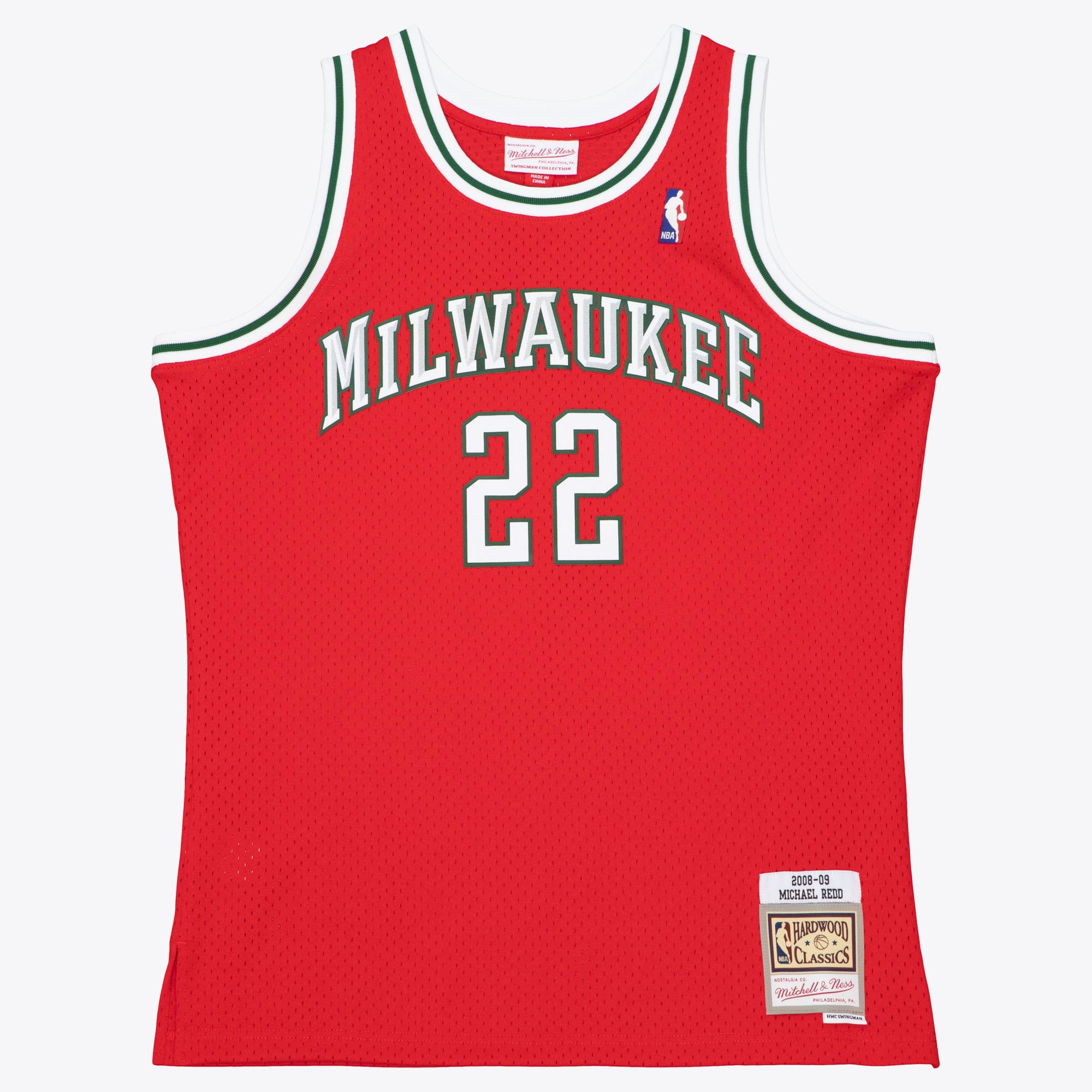 Michael Redd Milwaukee Bucks 2008-09 Mitchell & Ness Swingman Trikot – Rot