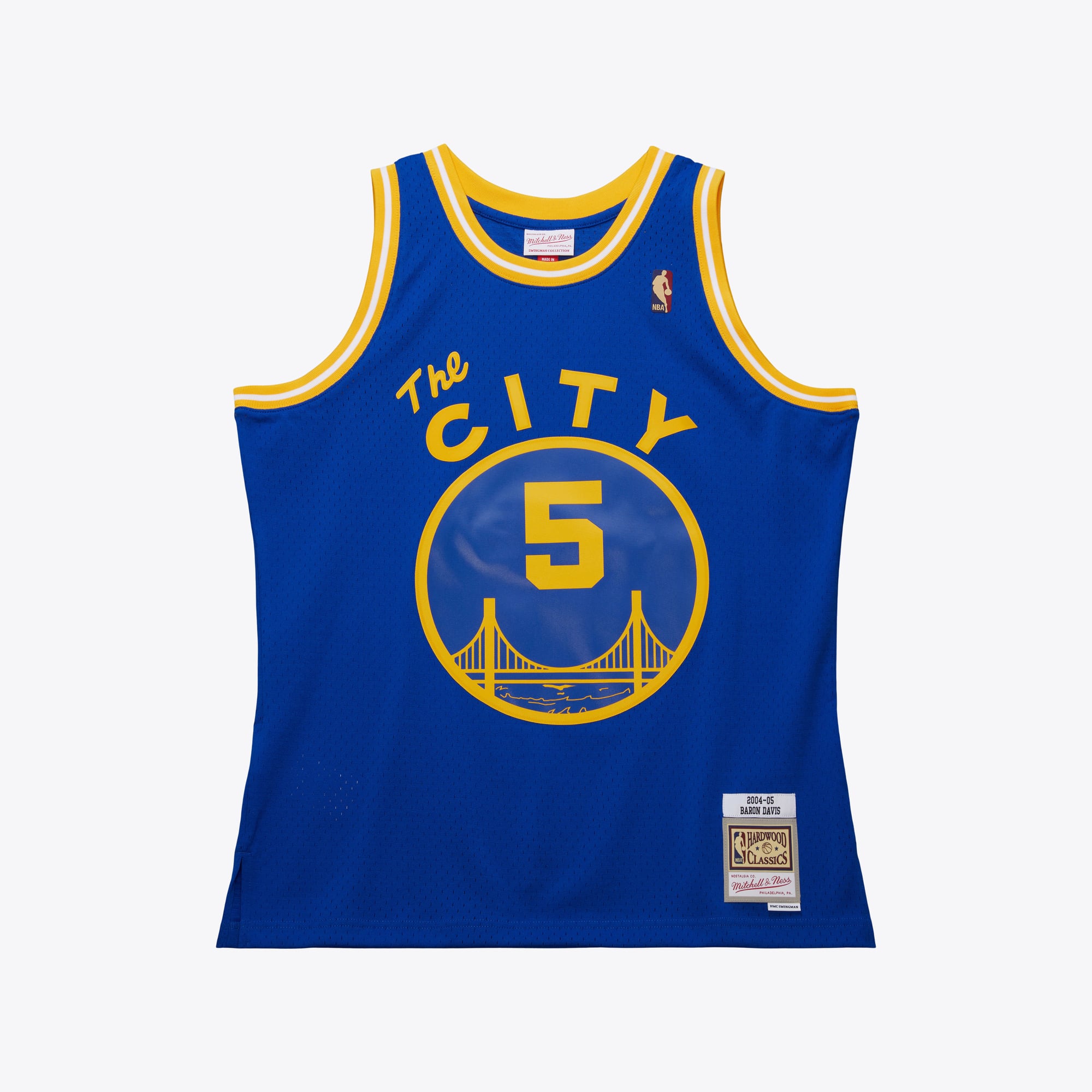 Baron Davis Golden State Warriors 2004 Mitchell & Ness Swingman Trikot – Blau