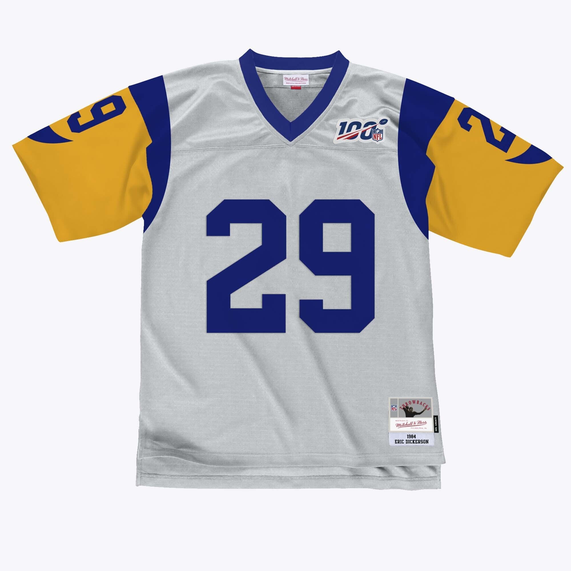 Eric Dickerson Los Angeles Rams 1984 Mitchell & Ness Legacy Trikot – Grau
