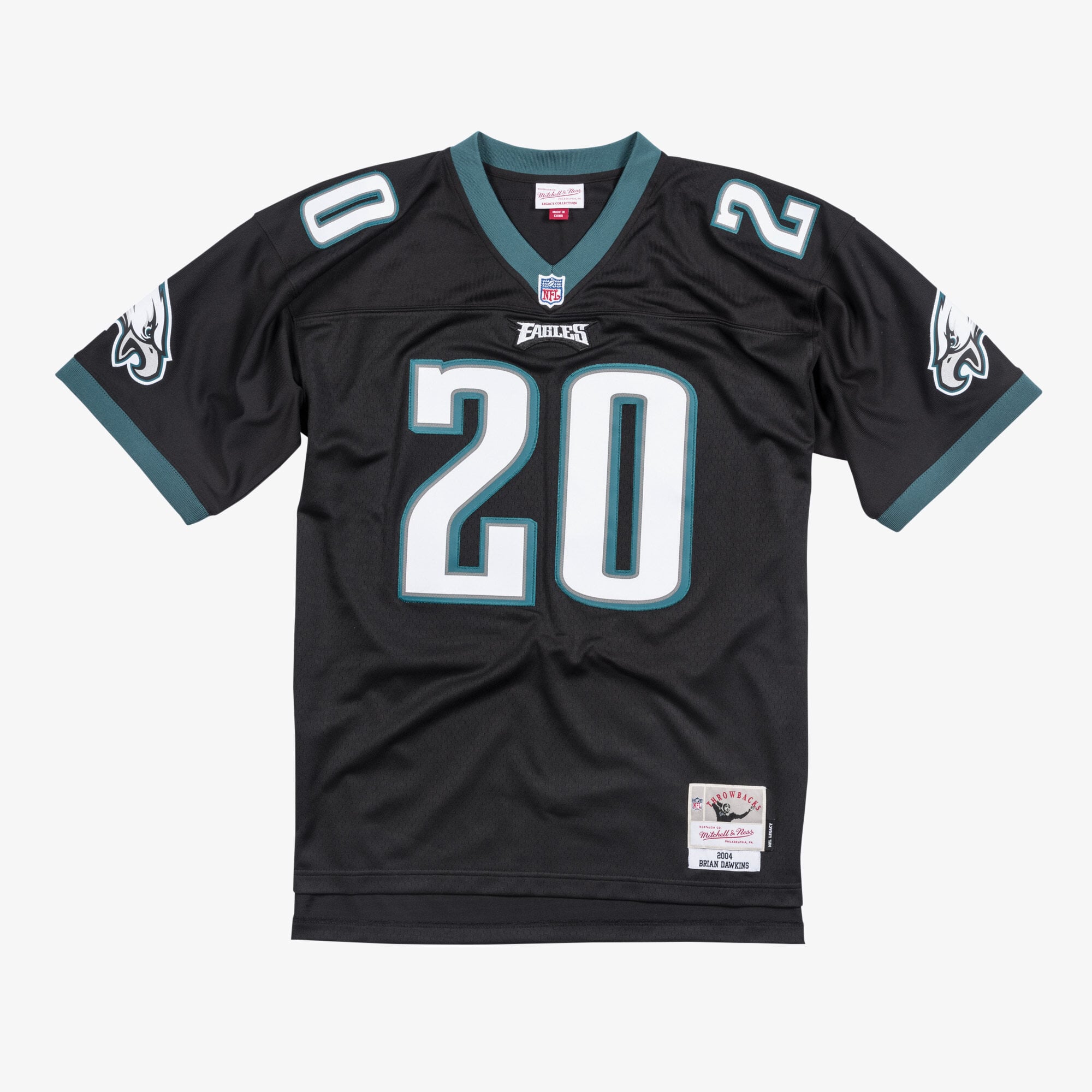Maglia Mitchell & Ness Legacy dei Philadelphia Eagles Brian Dawkins 2004