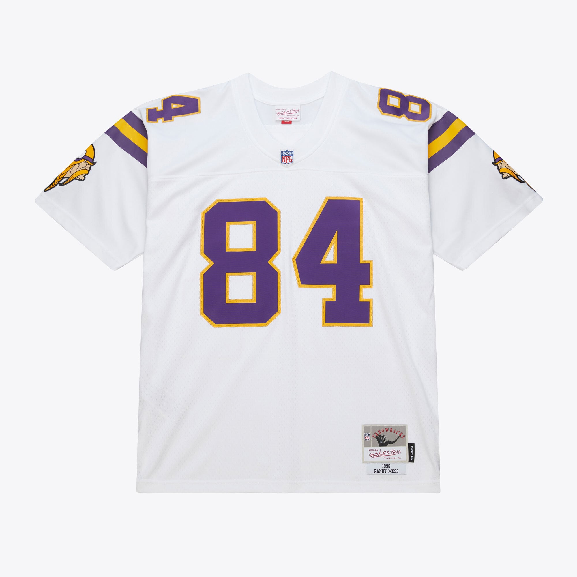 Randy Moss Minnesota Vikings 1998 Mitchell & Ness White Legacy Jersey