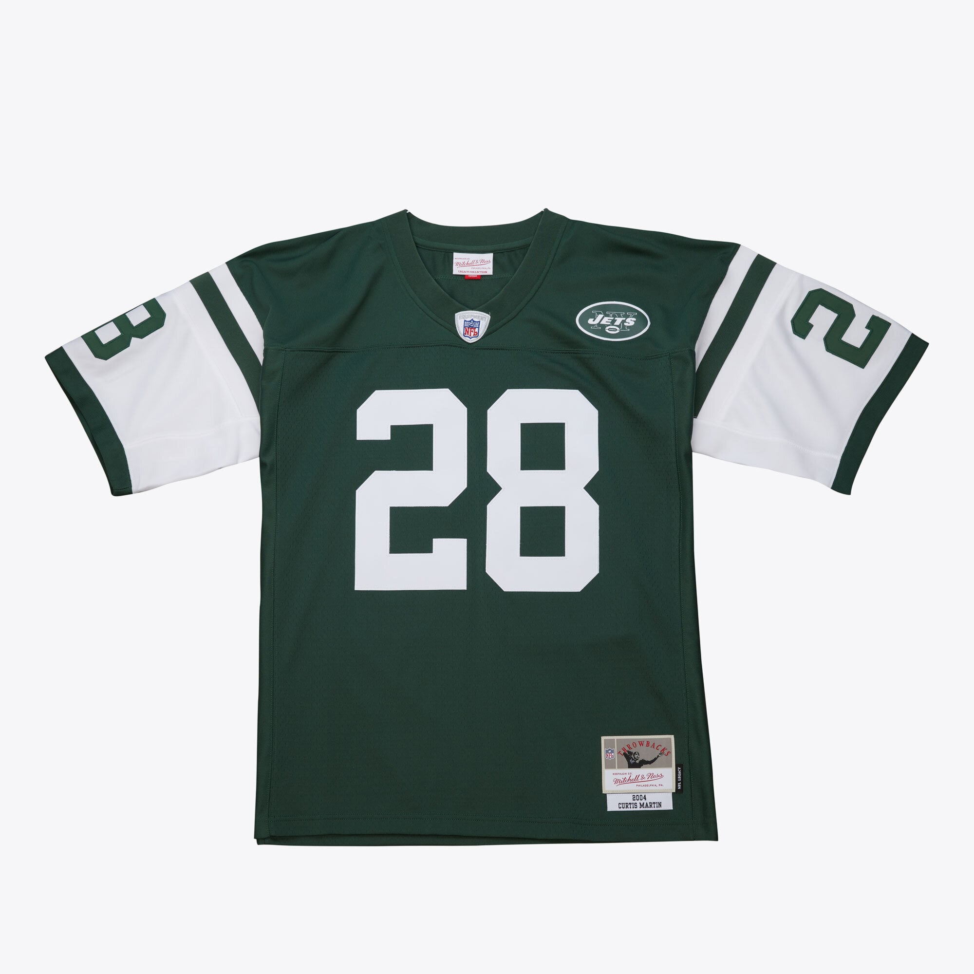Maglia Legacy Mitchell & Ness dei New York Jets Curtis Martin 2004