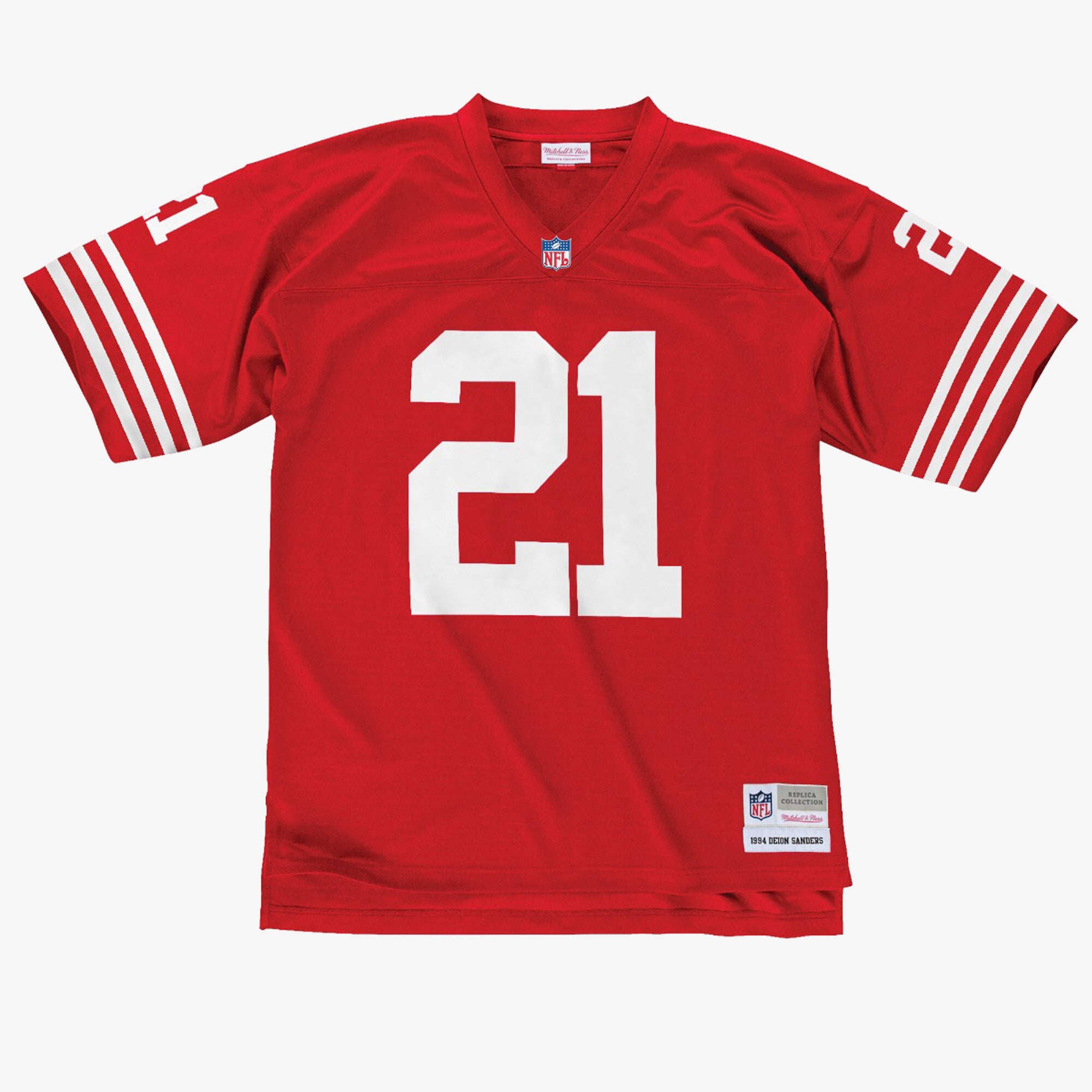 Deion Sanders San Francisco 49ers 1994 Mitchell & Ness Red Legacy Jersey