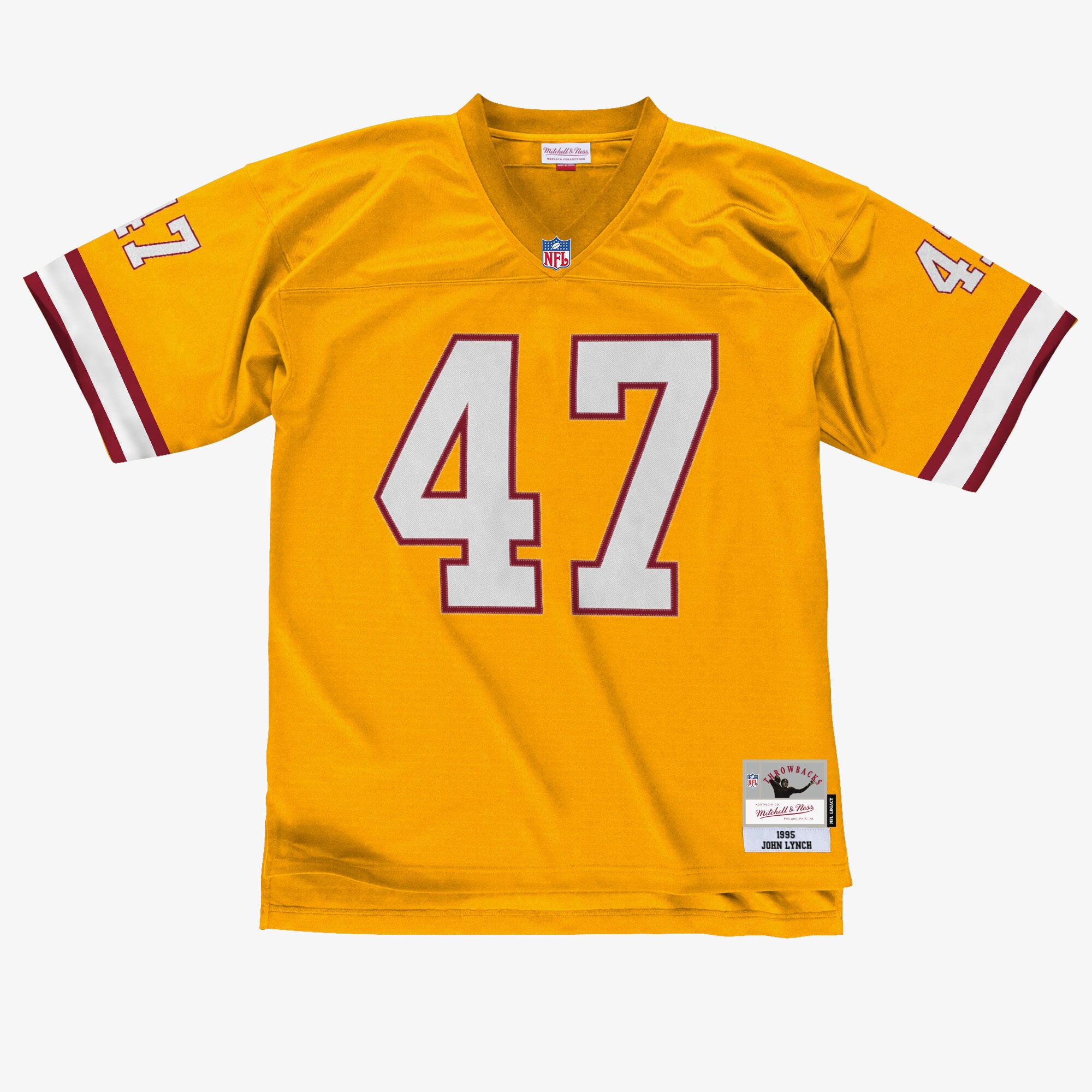 John Lynch Tampa Bay Buccaneers 1995 Mitchell & Ness Legacy Trikot – Gelb