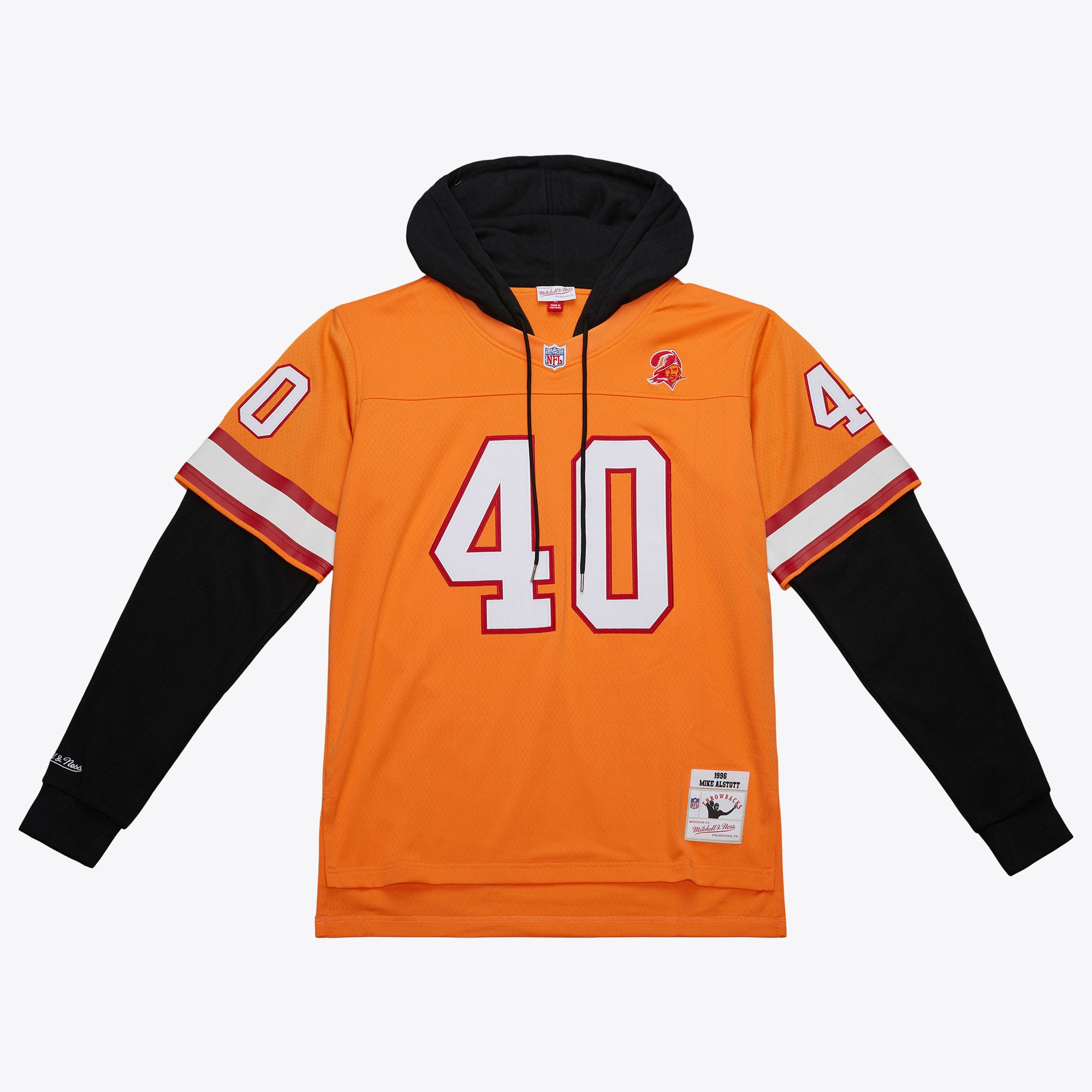 Mike Alstott Tampa Bay Buccaneers 1996 Mitchell & Ness Trikot-Hoodie – Gelb