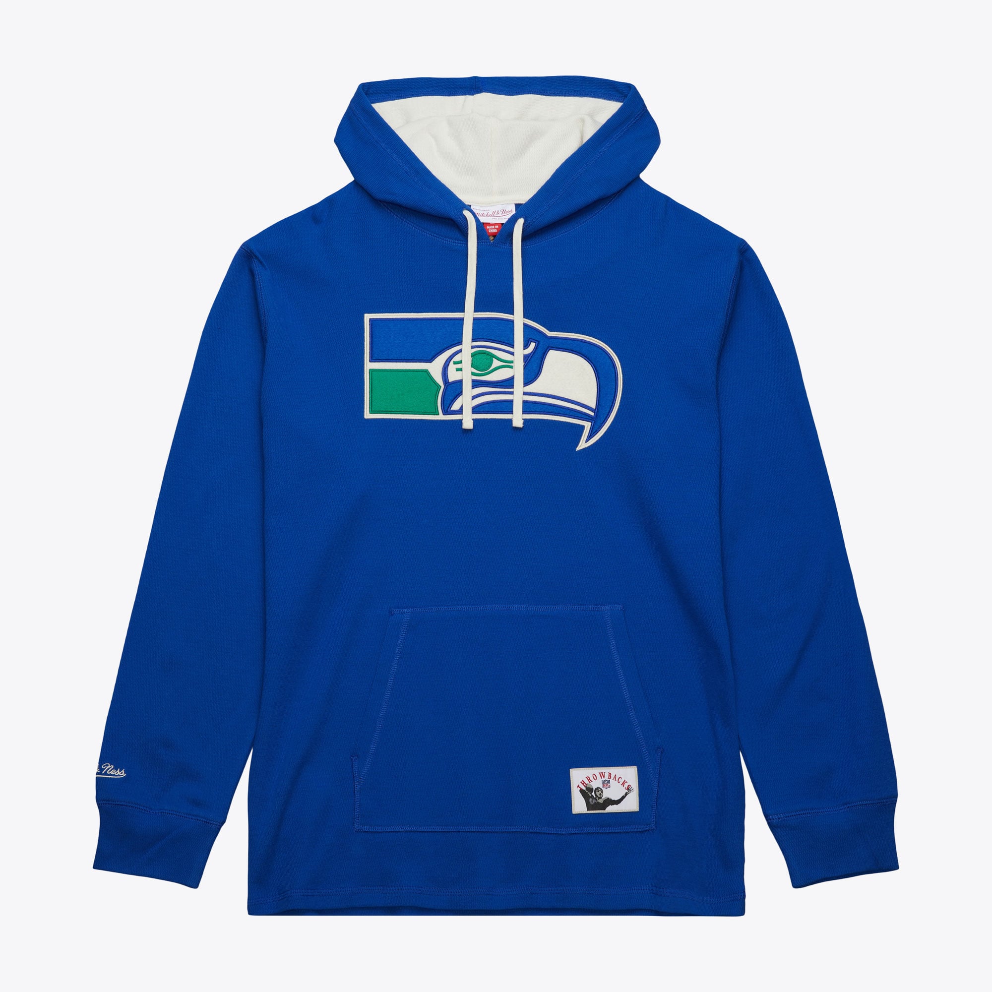 Seattle Seahawks Mitchell & Ness Leichter Thermo-Hoodie mit Vintage-Logo