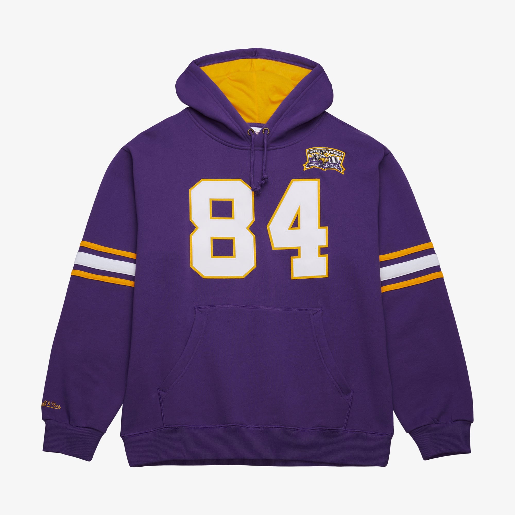 Minnesota Vikings Mitchell & Ness Name & Number Fleece Hoodie Randy Moss 1998