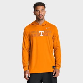 Men's Nike Tennessee Orange Tennessee Volunteers Dugout Dri-FIT Long Sleeve Hooded T-Shirt