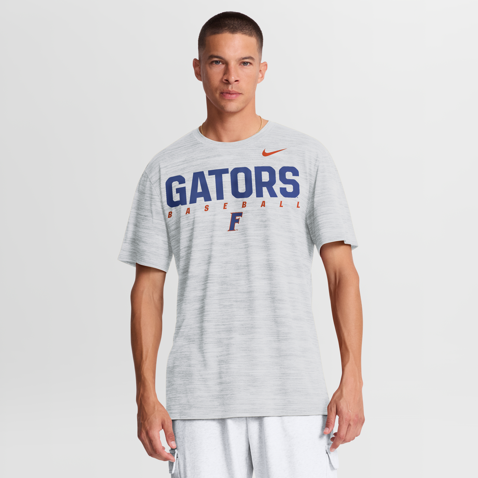Men’s Nike White Florida Gators Dugout Velocity Dri-FIT T-Shirt Men’s Nike White Florida Gators Dugout Velocity Dri-FIT T-Shirt