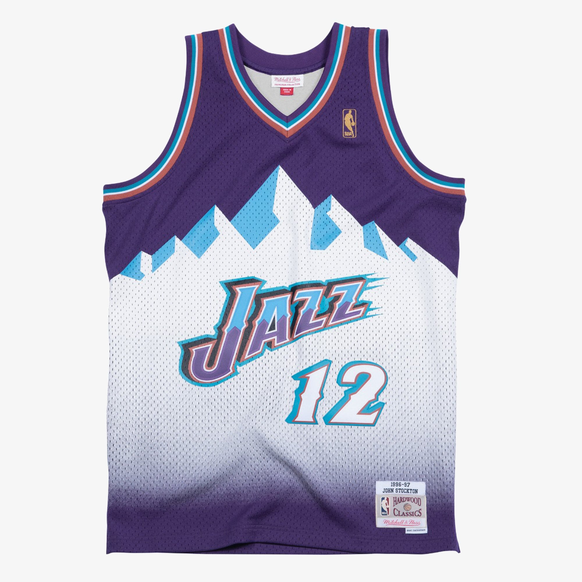 Camiseta Swingman de los Utah Jazz Mitchell & Ness, John Stockton (visitante) 1996-97