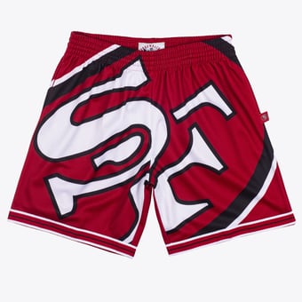San Francisco 49ers Mitchell & Ness Big Face Shorts