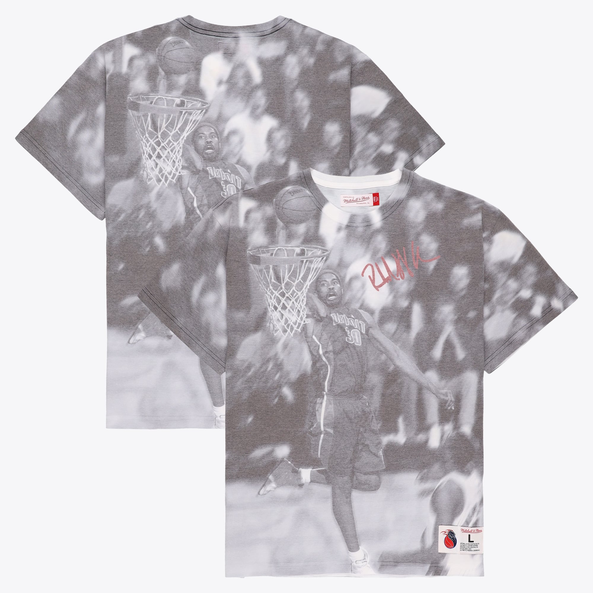 Detroit Pistons Mitchell & Ness Above The Rim T-Shirt Rasheed Wallace