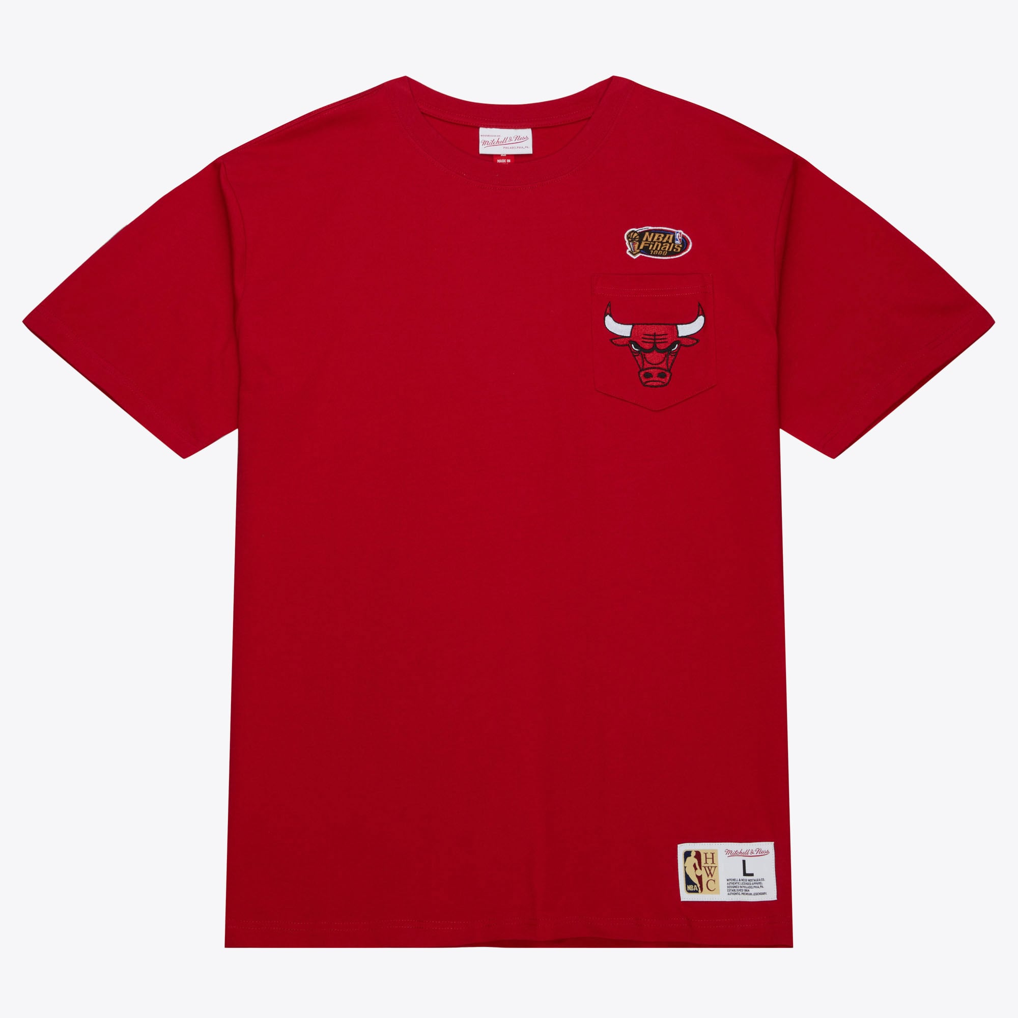 T-shirt poche premium Mitchell & Ness des Chicago Bulls