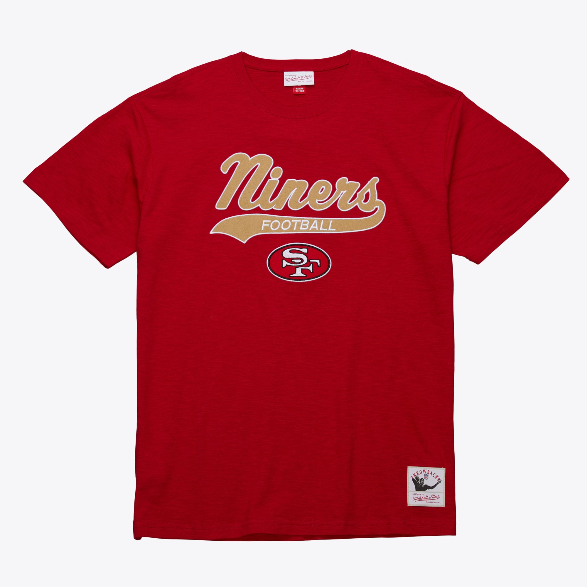 T-shirt flammé légendaire Mitchell & Ness des San Francisco 49ers avec logo vintage