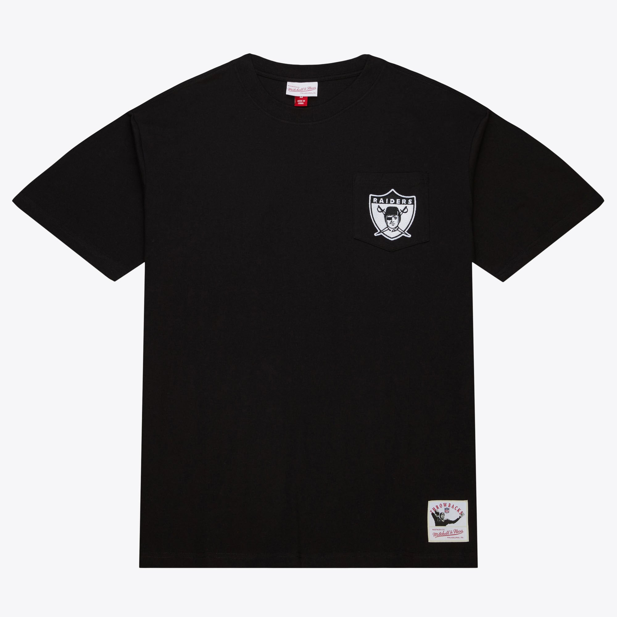 Las T-shirt à poche premium Mitchell & Ness des Vegas Raiders