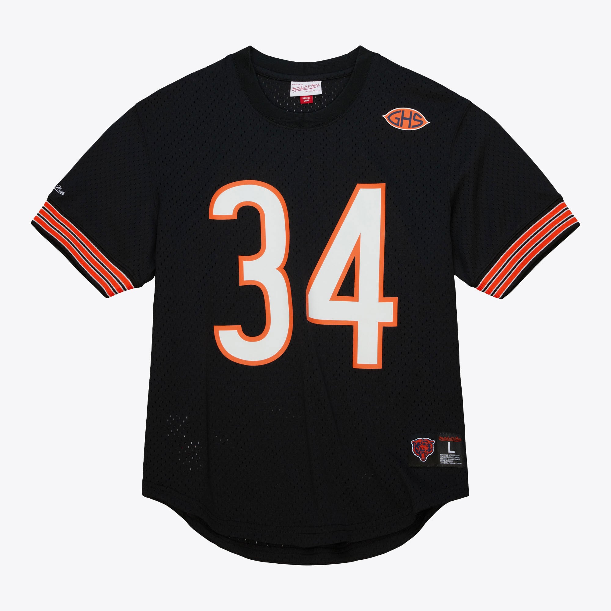 T-shirt ras du cou en maille Mitchell & Ness, nom et numéro, des Bears de Chicago, Walter Payton, 1983