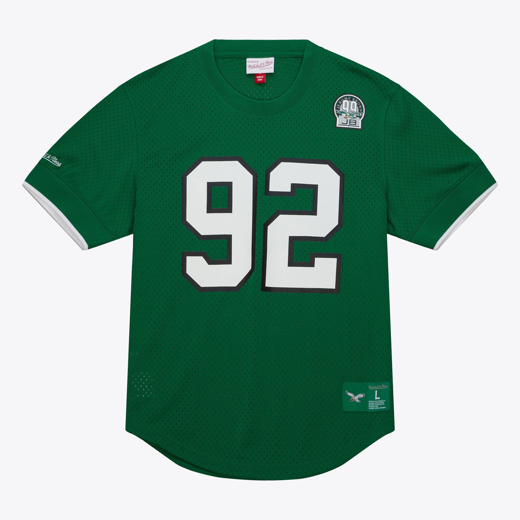 T-shirt ras du cou en maille Mitchell & Ness, nom et numéro, des Eagles de Philadelphie T-shirt ras du cou en maille Reggie White 2003