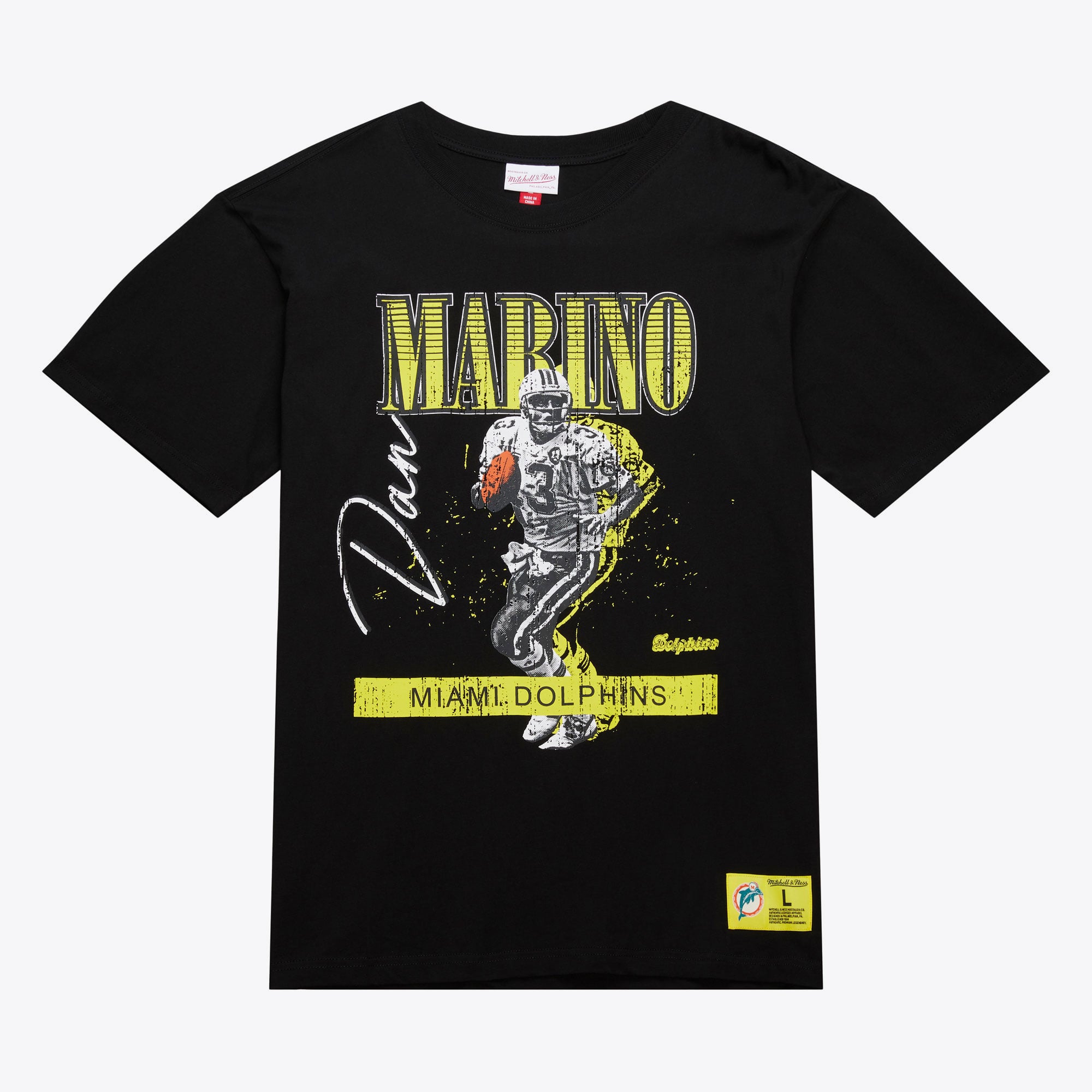 Miami Dolphins Mitchell & Ness Neon Pop Player T-Shirt (Dan Marino)