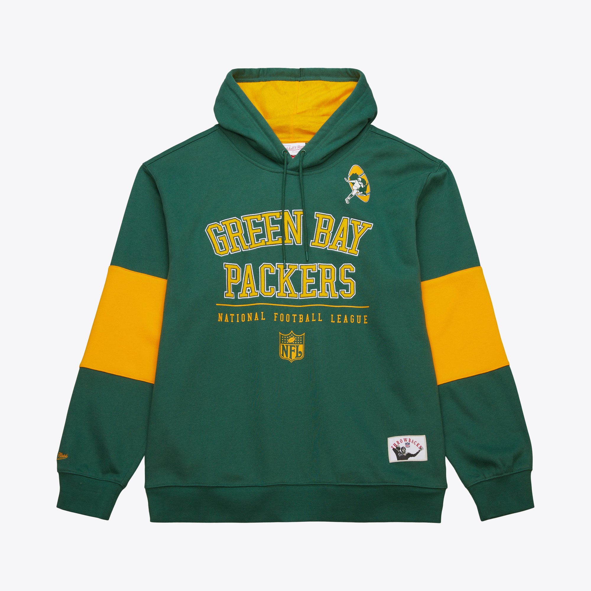 Sudadera con capucha retro de forro polar Mitchell & Ness de los Green Bay Packers