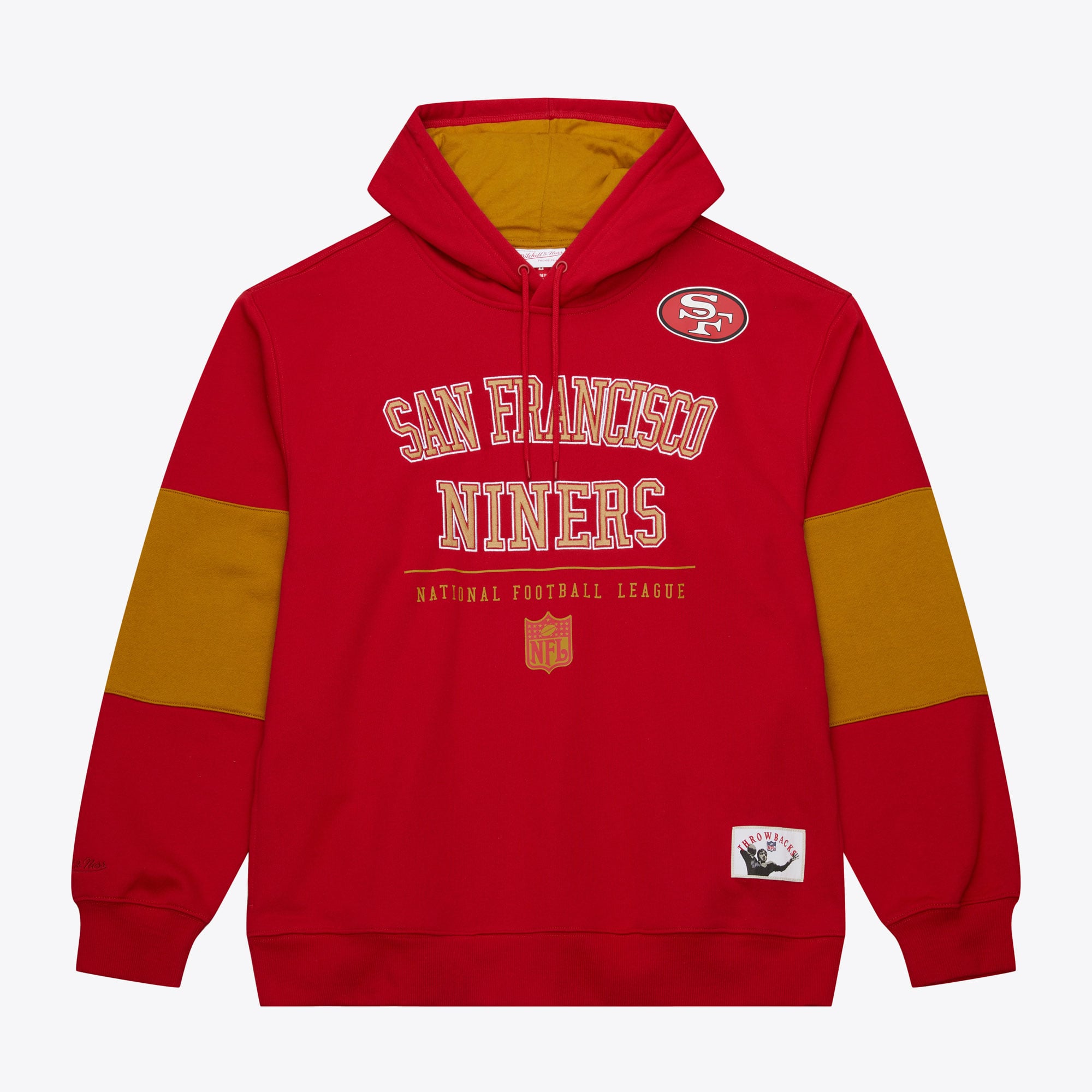 Sudadera con capucha retro de forro polar Mitchell & Ness de los San Francisco 49ers