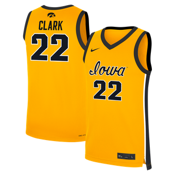 Men's Nike Caitlin Clark Gold Iowa Hawkeyes Alternate Women's Basketball Replica Jersey