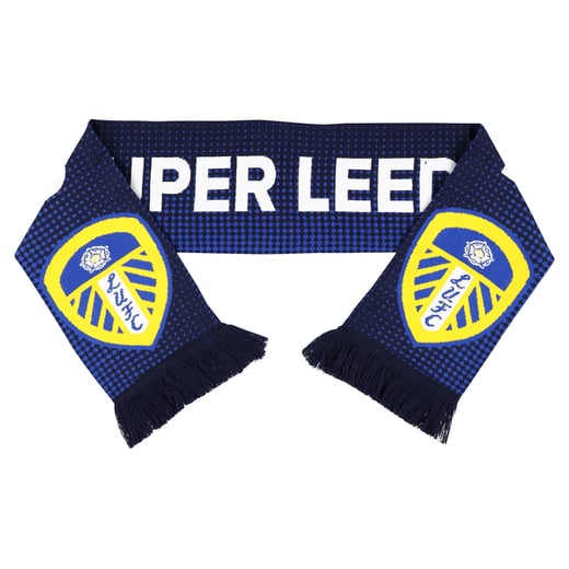 Leeds United Super Leeds Scarf - Navy - Unisex