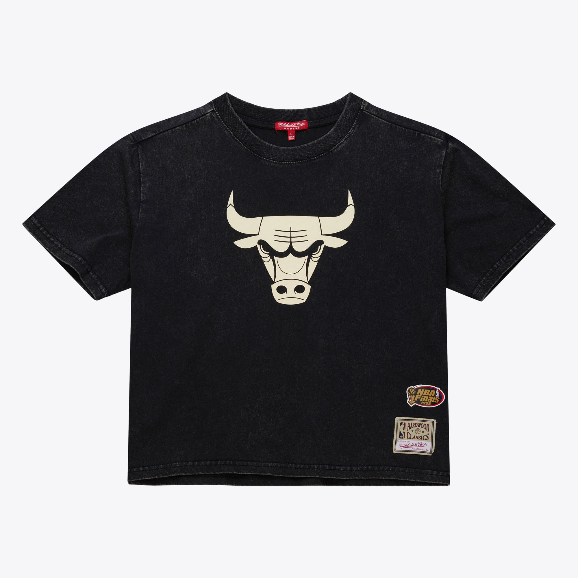 Chicago Bulls Mitchell & Ness Women's Short Sleeve Boxy Crop Tee