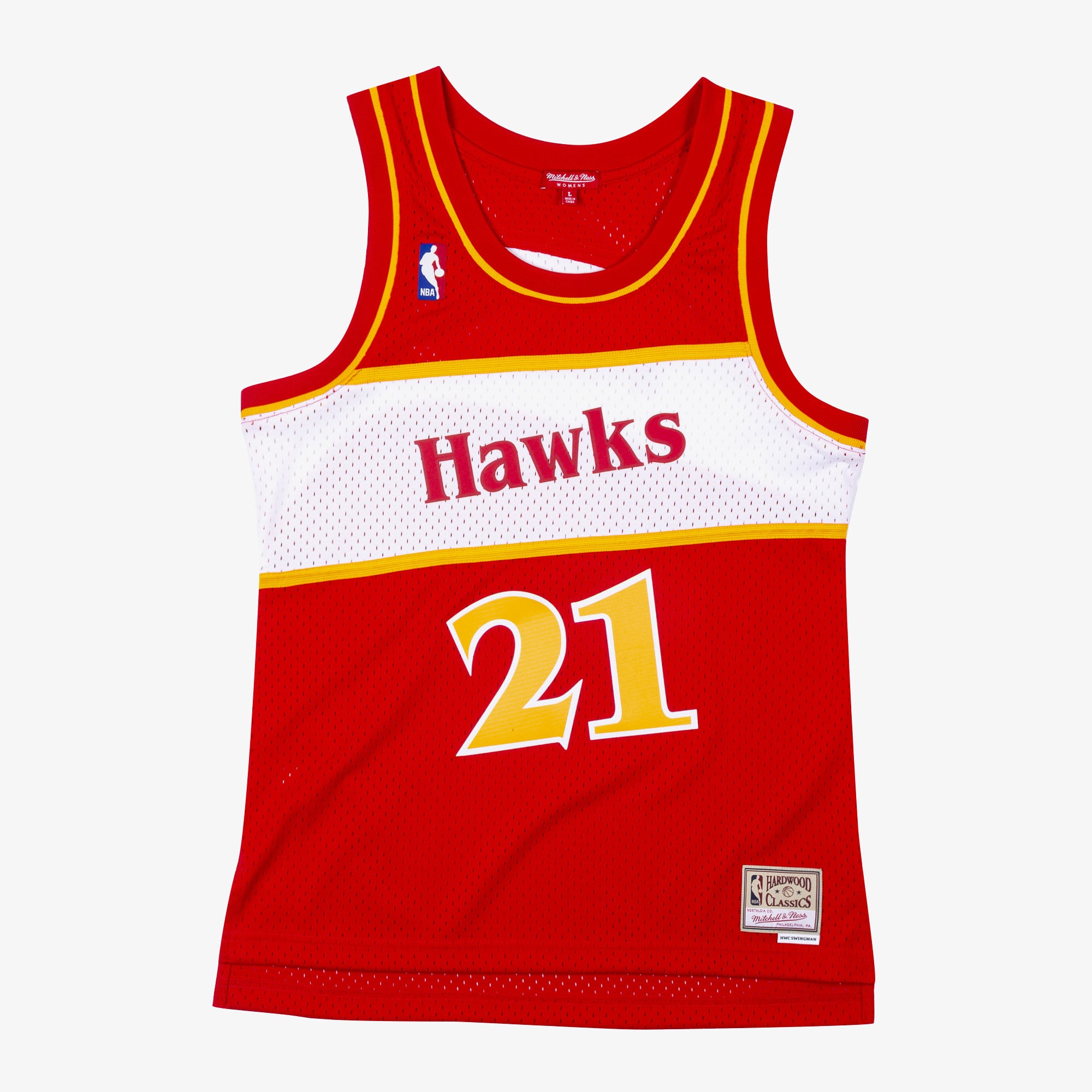 Atlanta Hawks Mitchell & Ness Damen Swingman-Trikot Dominique Wilkins 1986