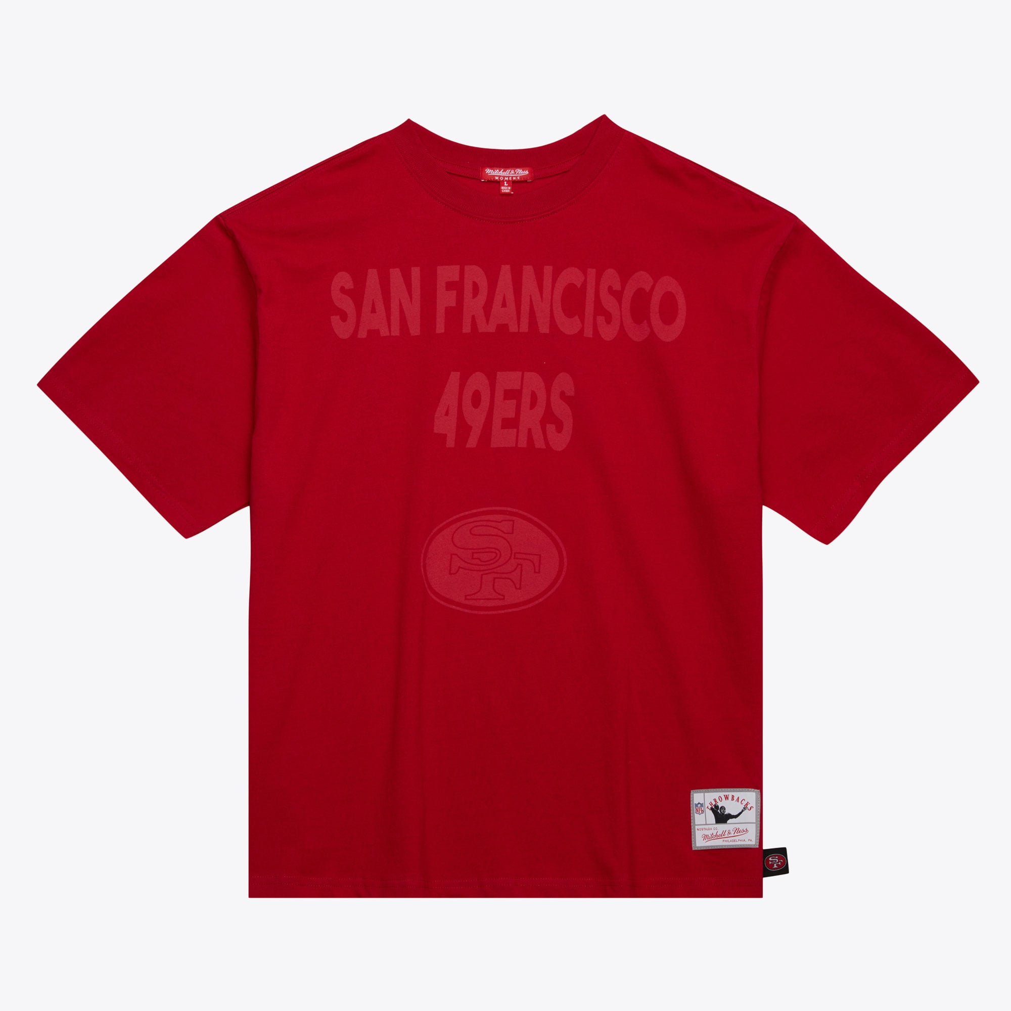 T-shirt boyfriend Mitchell & Ness 2.0 des 49ers de San Francisco - Femme