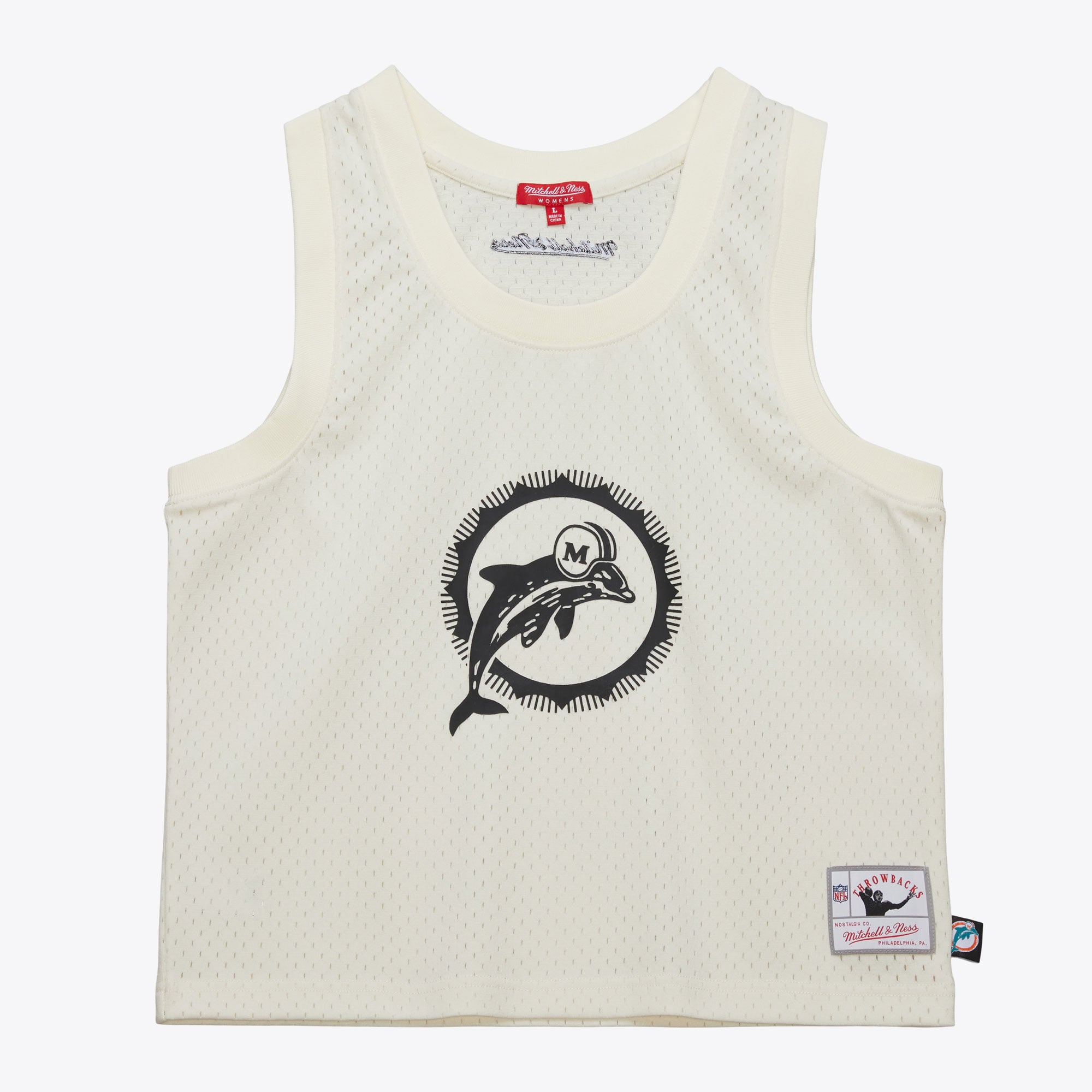 Miami Dolphins Mitchell & Ness Women's Crop Tank Top