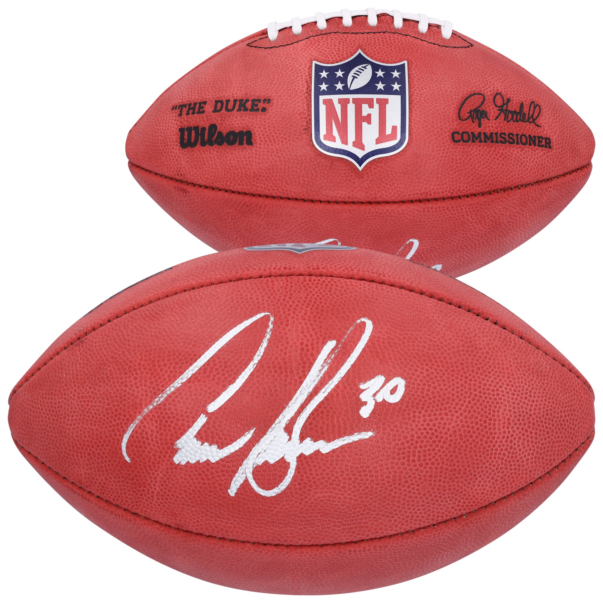 Chase Brown Cincinnati Bengals Autographed Wilson Duke Full Color Football