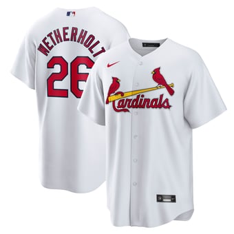 Men's Nike JJ Wetherholt White St. Louis Cardinals Home Replica Player Jersey