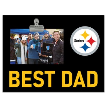 Pittsburgh Steelers 8" x 10.5" Briteline Best Dad Clip Frame