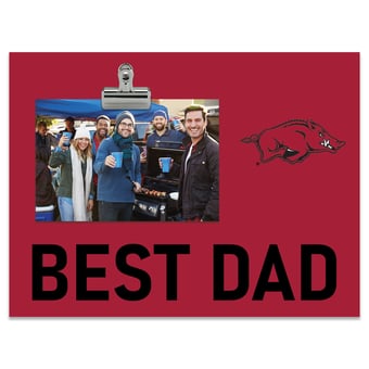 Arkansas Razorbacks 8" x 10.5" Briteline Best Dad Clip Frame