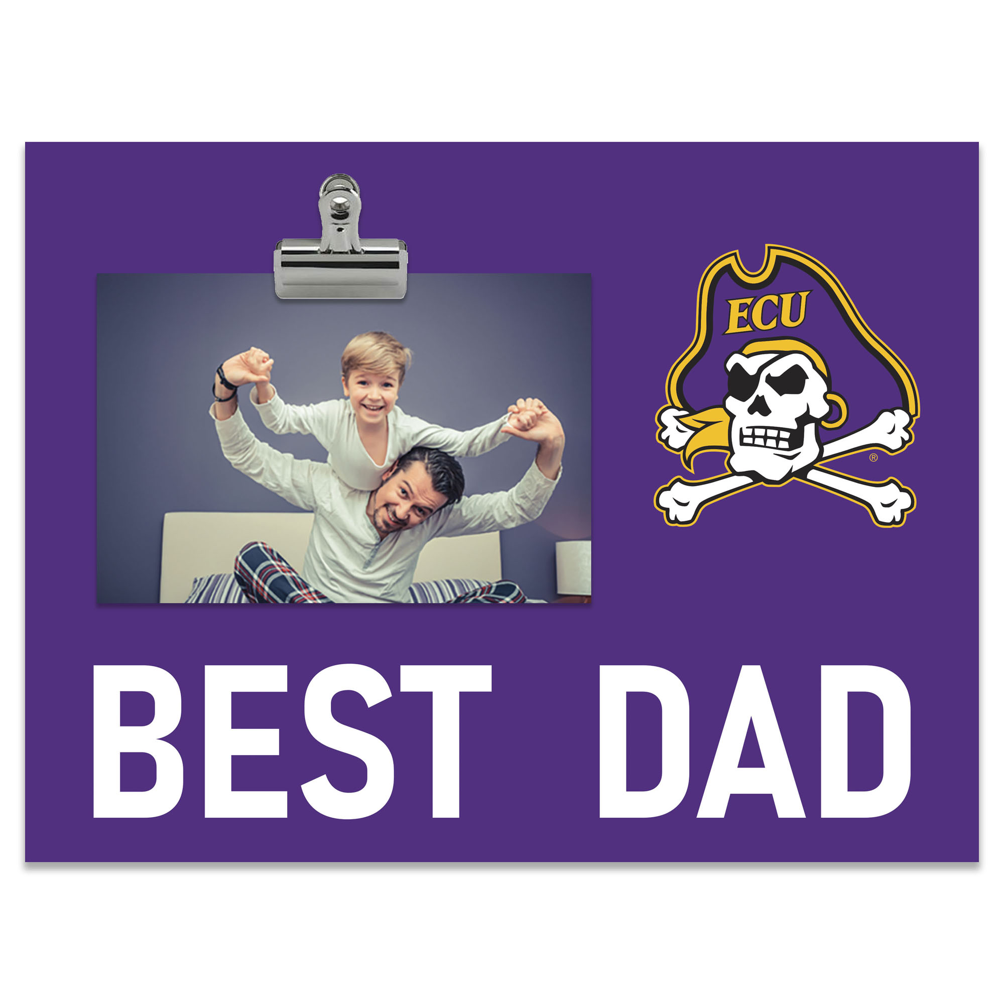 ECU Pirates 8" x 10.5" Briteline Best Dad Clip Frame