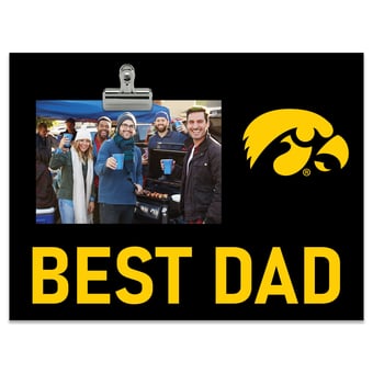 Iowa Hawkeyes 8" x 10.5" Briteline Best Dad Clip Frame