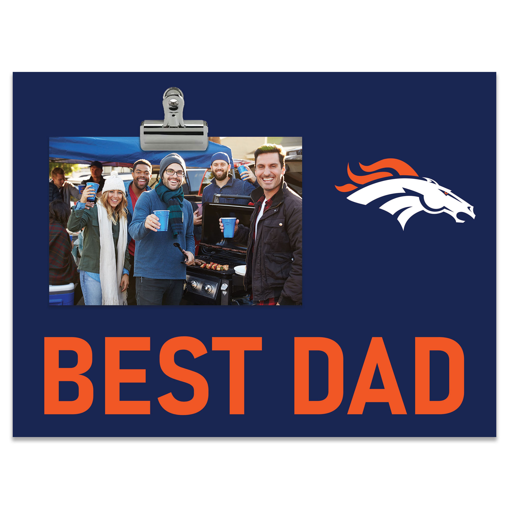Denver Broncos 8" x 10.5" Briteline Best Dad Clip Frame