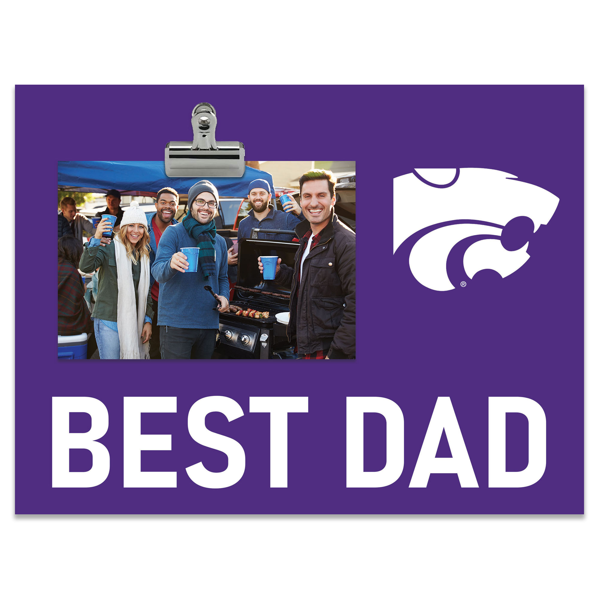 Kansas State Wildcats 8" x 10.5" Briteline Best Dad Clip Frame
