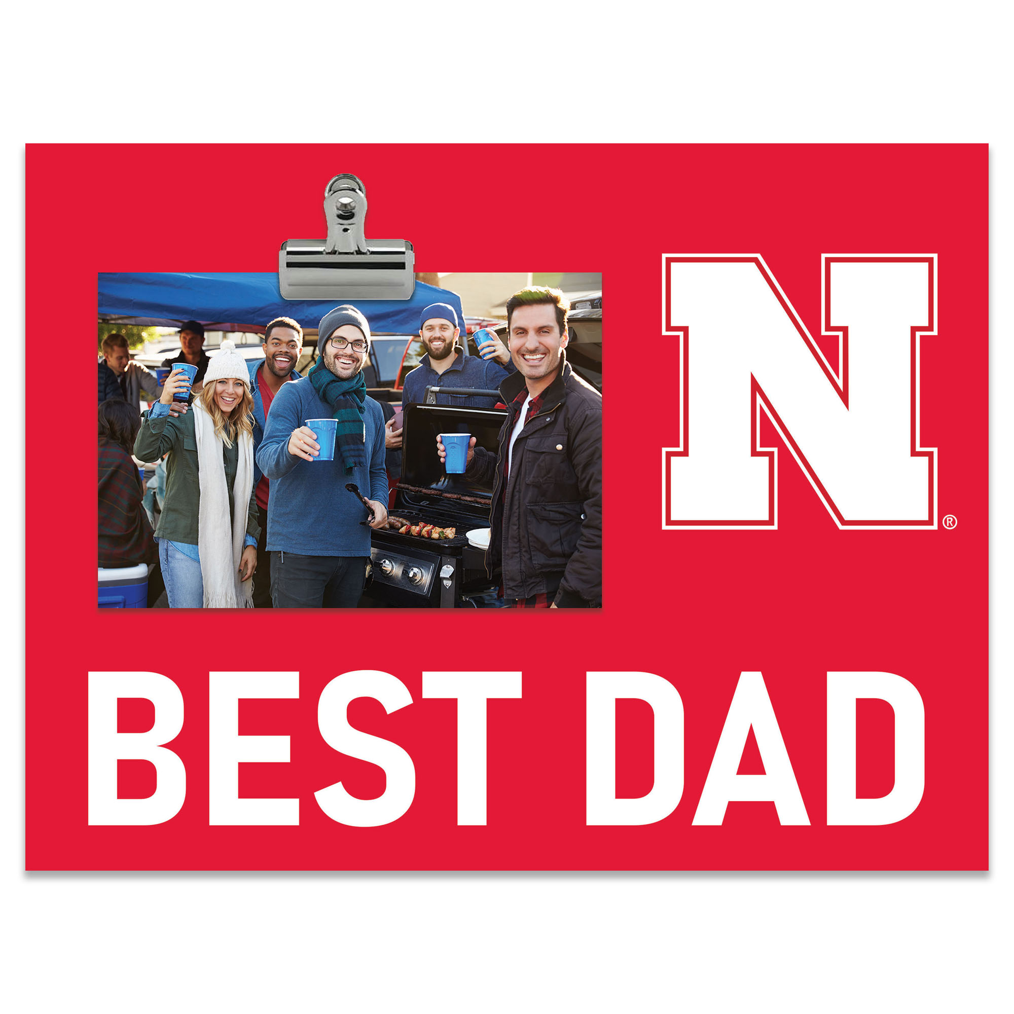 Nebraska Huskers 8" x 10.5" Briteline Best Dad Clip Frame
