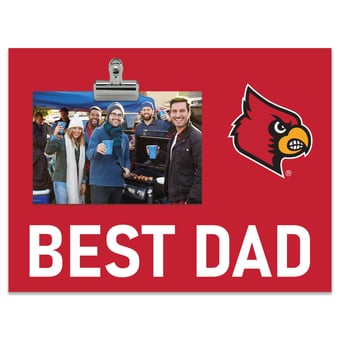 Louisville Cardinals 8" x 10.5" Briteline Best Dad Clip Frame