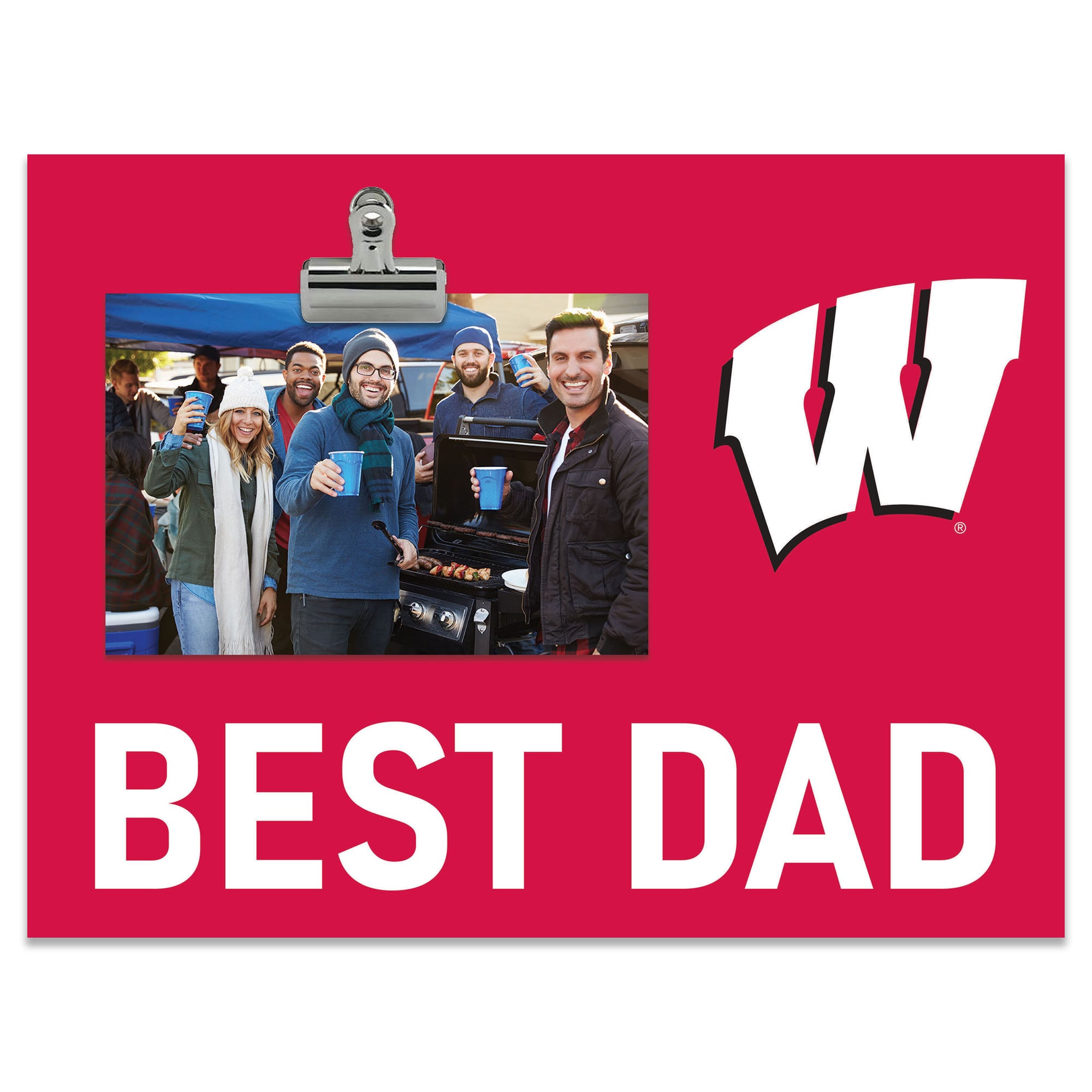 Wisconsin Badgers 8" x 10.5" Briteline Best Dad Clip Frame