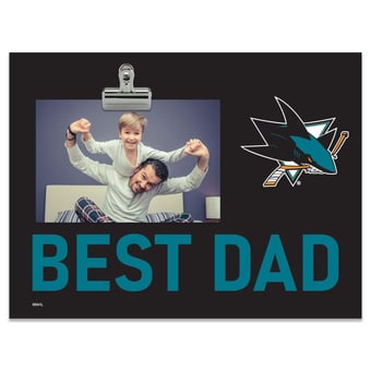 San Jose Sharks 8" x 10.5" Briteline Best Dad Clip Frame