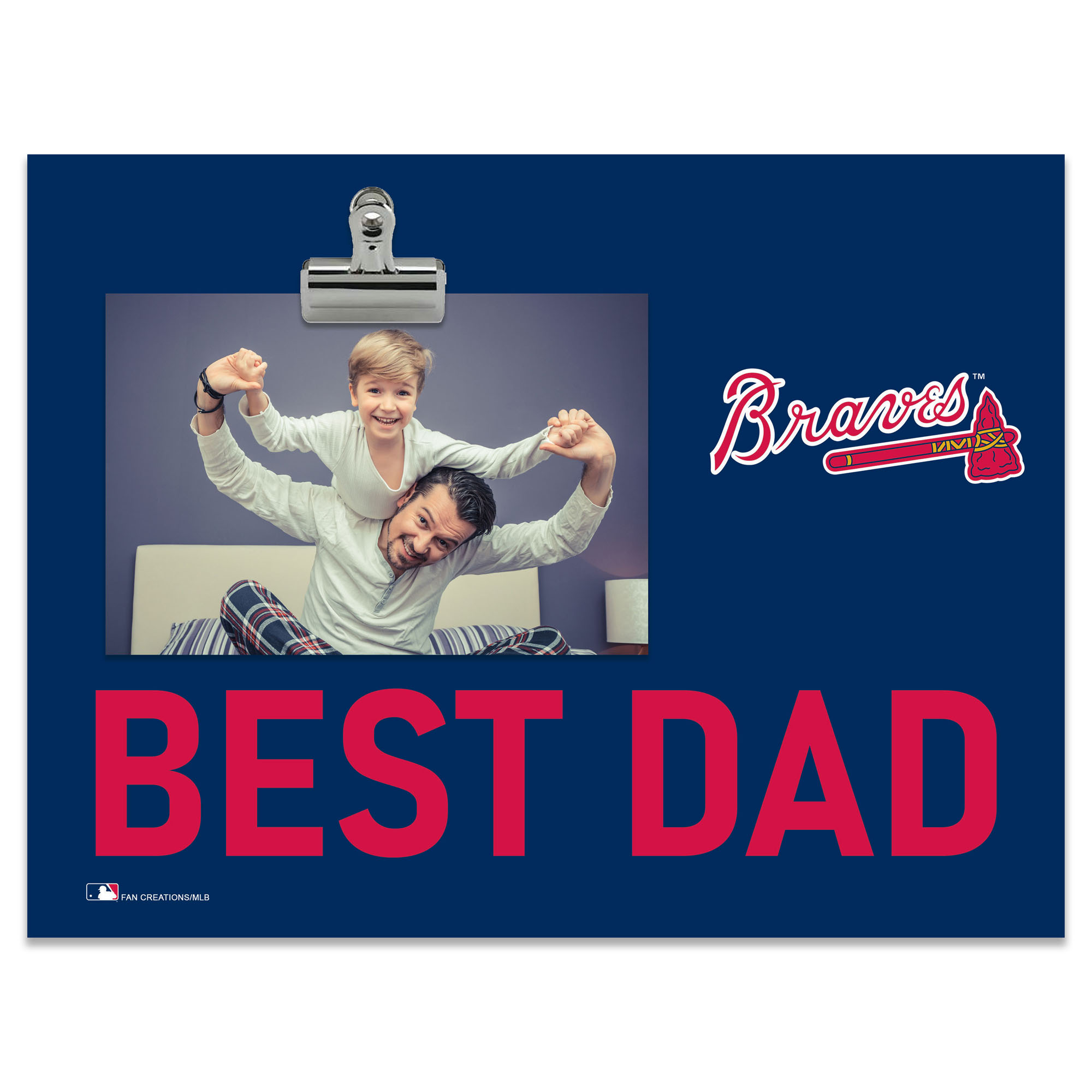 Atlanta Braves 8" x 10.5" Briteline Best Dad Clip Frame