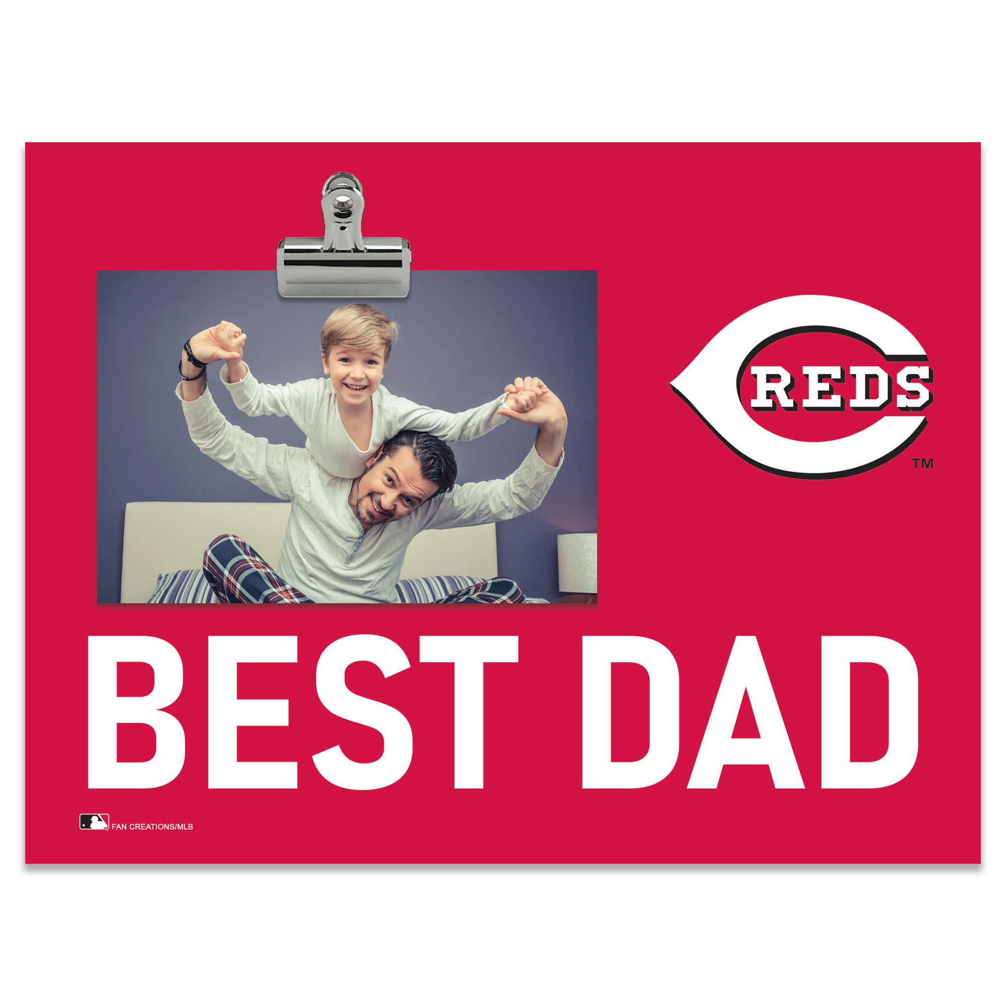 Cincinnati Reds 8" x 10.5" Briteline Best Dad Clip Frame