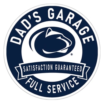 Penn State Nittany Lions 16" Dad's Garage Wood Sign
