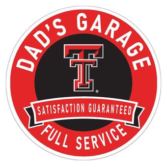 Texas Tech Red Raiders 16" Dad's Garage Wood Sign