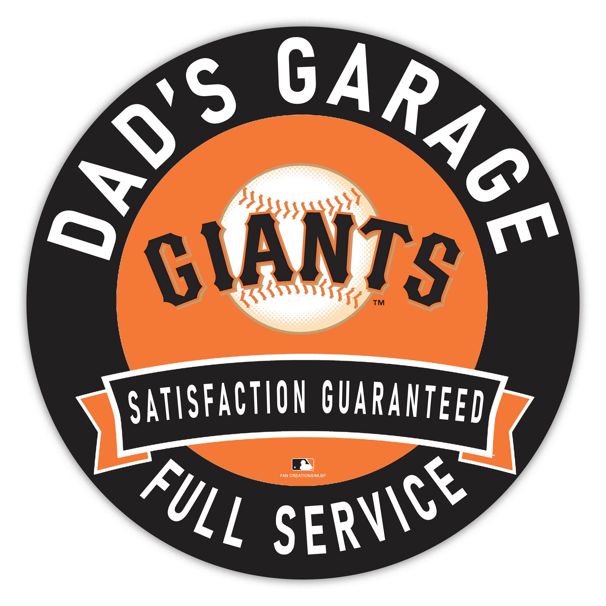 San Francisco Giants 16" Dad's Garage Wood Sign