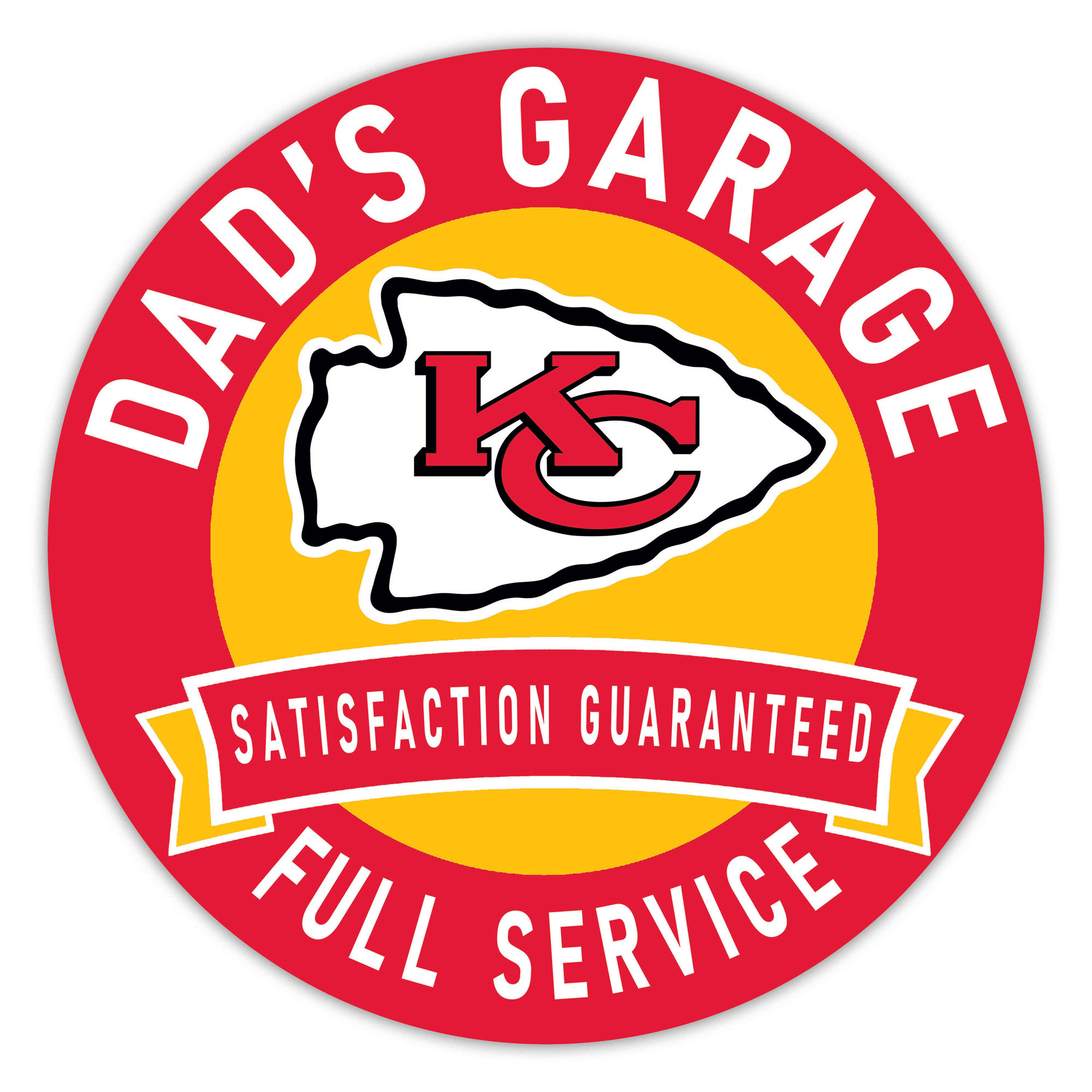 Kansas City Chiefs 16″ Dad’s Garage Wood Sign Kansas City Chiefs 16″ Dad’s Garage Wood Sign
